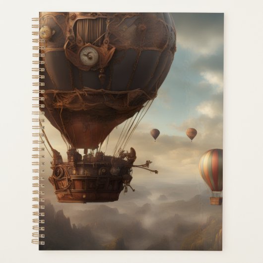Steampunk-Heißluftballon Planer (Vorderseite)