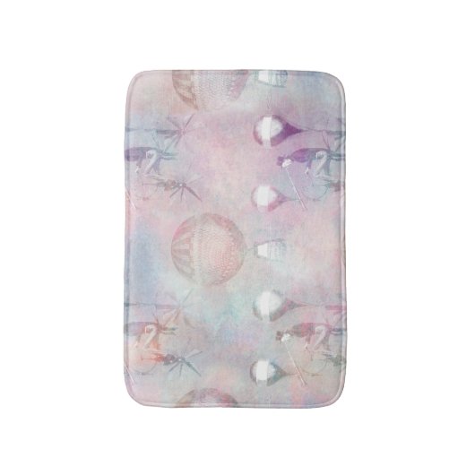 Steampunk-Heißluftballons | VINTAG Badematte (Vorderseite Vertikal)