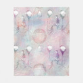 Steampunk-Heißluftballons | VINTAG Fleecedecke (Vorderseite)