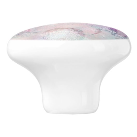 Steampunk-Heißluftballons | VINTAG Keramikknauf (Seitenansicht)