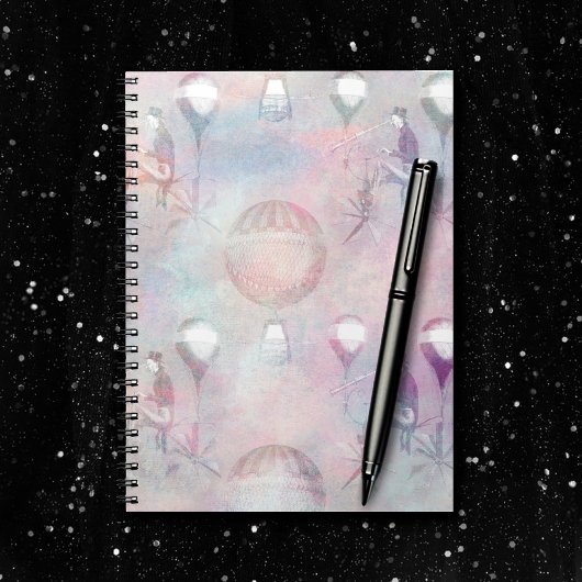 Steampunk-Heißluftballons | VINTAG Notizblock