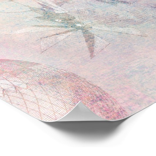 Steampunk-Heißluftballons | VINTAG Poster (Ecke)