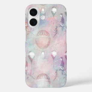 Steampunk Heißluftballons Vintage feminin iPhone 16 Hülle