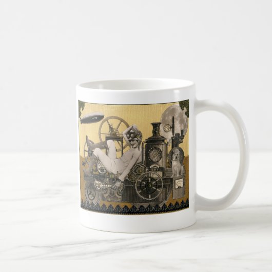 Steampunk Heldin Kaffeetasse (Rechts)
