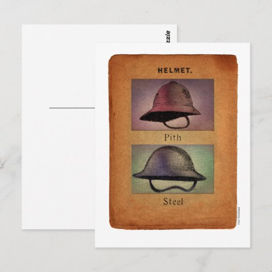 Steampunk Helmets Postkarte (Vorne/Hinten)