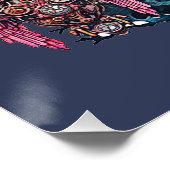 Steampunk Hero - Ein Collage Poster (Ecke)