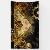 Steampunk-Herz Banner (Vertikal)