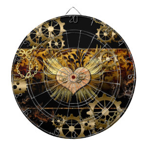 Steampunk-Herz Dartscheibe