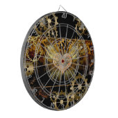 Steampunk-Herz Dartscheibe (Vorderseite Links)