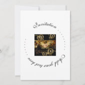 Steampunk-Herz Einladung (Rückseite)
