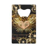 Steampunk-Herz Geldbeutel Flaschenöffner (Vorderseite)