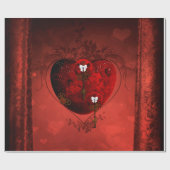 Steampunk-Herz Geschenkpapier (Flach)