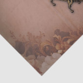 Steampunk Herz mit Blume. Seidenpapier (Detail)