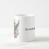 Steampunk Herz mit Flügeln und Rose Kaffeetasse (Mittel)