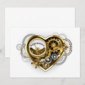 Steampunk-Herz mit Manometer (Vorne/Hinten)