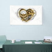 Steampunk-Herz mit Manometer Banner (Messeveranstaltung)