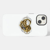 Steampunk-Herz mit Manometer iPhone Hülle (Rückseite (Horizontal))