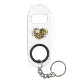 Steampunk-Herz mit Manometer Mini Flaschenöffner (Rückseite)