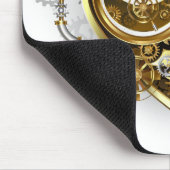 Steampunk-Herz mit Manometer Mousepad (Ecke)