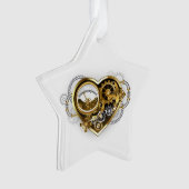 Steampunk-Herz mit Manometer Ornament (Vorderseite)