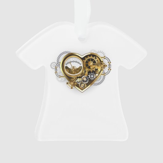 Steampunk-Herz mit Manometer Ornament (Vorderseite)