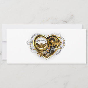 Steampunk-Herz mit Manometer Save The Date