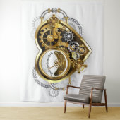Steampunk-Herz mit Manometer Wandteppich (Beispiel)