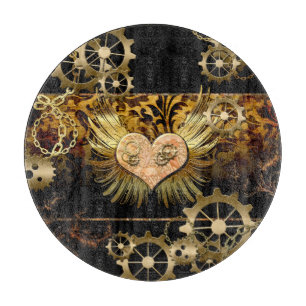 Steampunk-Herz Schneidebrett