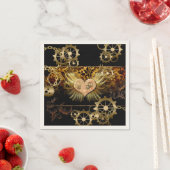 Steampunk-Herz Serviette (Beispiel)