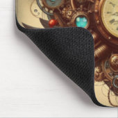 Steampunk-Herz/Valentinstag Mousepad (Ecke)
