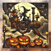 Steampunk Hexe Art Window Cloning Fensteraufkleber (Blatt 2)