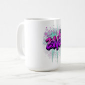 "Steampunk Himmelsmotte & Kolibri - Mechanisch Kaffeetasse (Vorderseite Links)