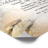 Steampunk Hochzeit am Meer Ankündigung Poster (Ecke)