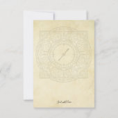 Steampunk Hochzeit ändern das Datum der Industrial Einladung (Rückseite)