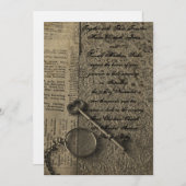 Steampunk Hochzeit Einladungen (Vorne/Hinten)