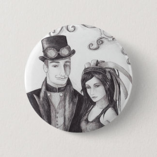 Steampunk Hochzeit - Knopf Button