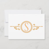 Steampunk-Hochzeits-RSVP Einladung (Rückseite)