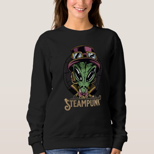 Steampunk Horror Vintage Tarot Retro Sweatshirt (Vorderseite)