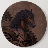 Steampunk Horse Button (Vorderseite)