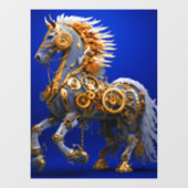 Steampunk Horse Fensteraufkleber (Blatt)