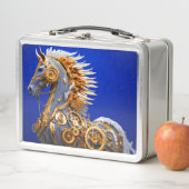 Steampunk Horse Metall Brotdose (Beispiel)