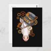 Steampunk Horse Riding Viktorianisch Pferde Steamp Postkarte (Vorne/Hinten)