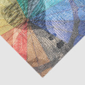 Steampunk Hot Air Ballon Collage Seidenpapier (Ausschnitt)