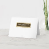 Steampunk Hot Air Ballon Dusk Blue Handwriting Karte (Rückseite)