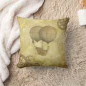Steampunk Hot Air Ballon Kissen (Decke)