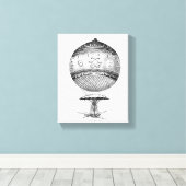 Steampunk Hot Air Ballon Leinwanddruck (Insitu (Holzboden))