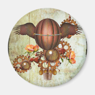 Steampunk Hot Air Ballon Magnet