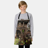 Steampunk House & Alien Schürze (Getragen)