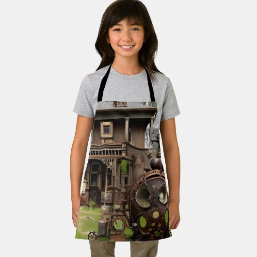 Steampunk House & Alien Schürze (Insitu)