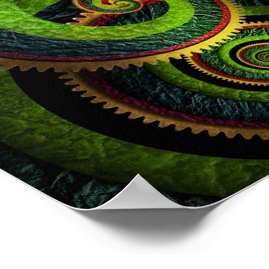 Steampunk - Hübsch als Pfau Poster (Ecke)